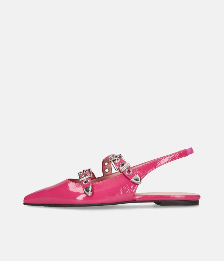 Pretty Ballerinas Gorgeous Hot Pink Slingbacks