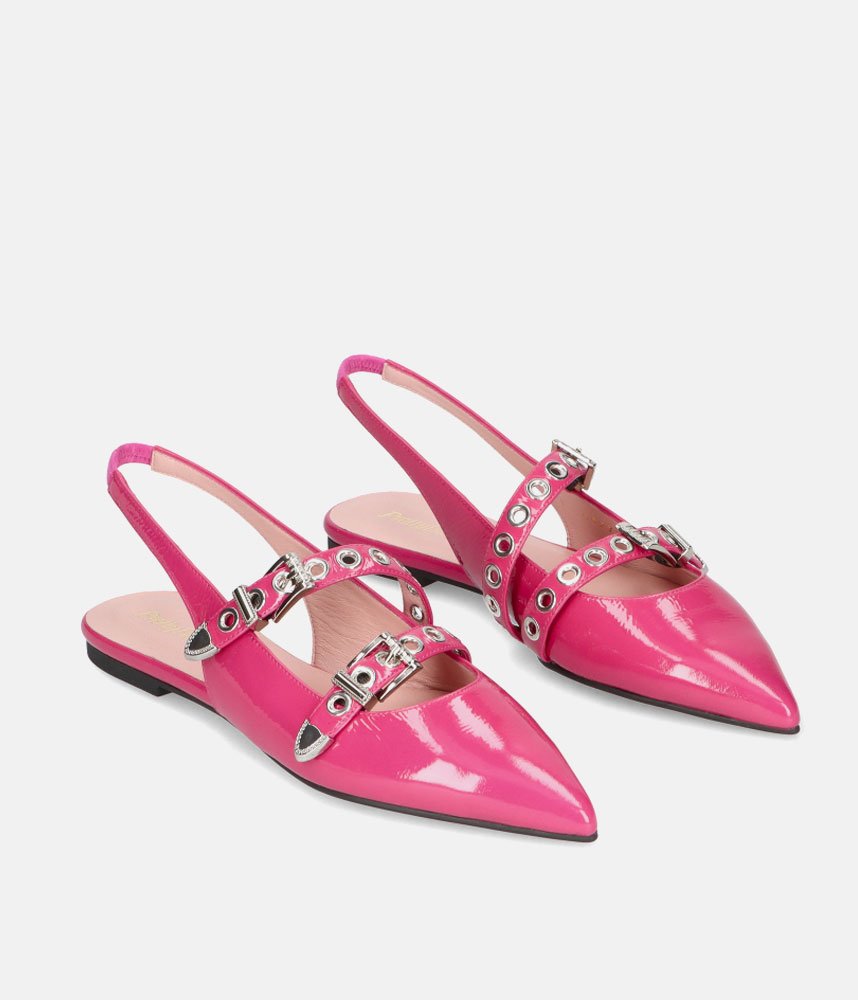 Pretty Ballerinas Gorgeous Hot Pink Slingbacks – Tall Size