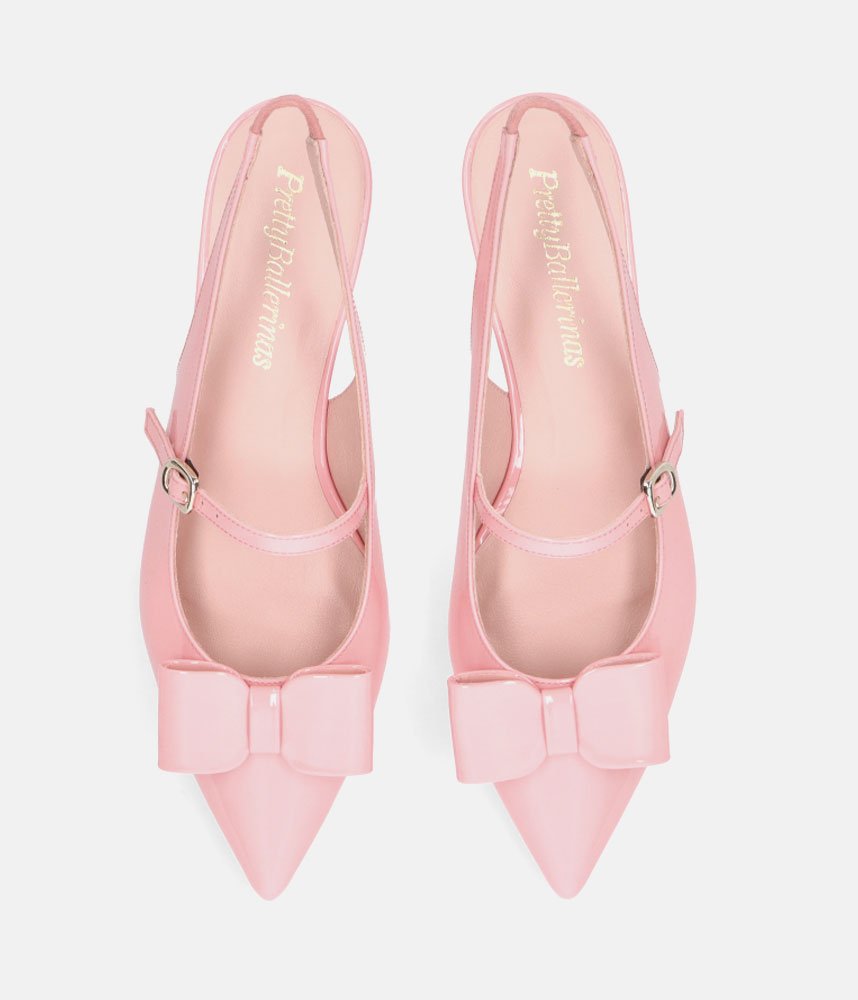 Pretty Ballerinas Gorgeous Rose Pink Slingbacks