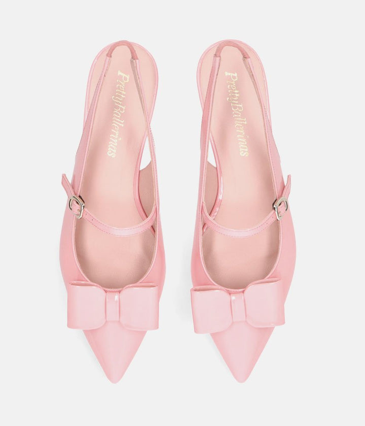 Pretty Ballerinas Gorgeous Rose Pink Slingbacks