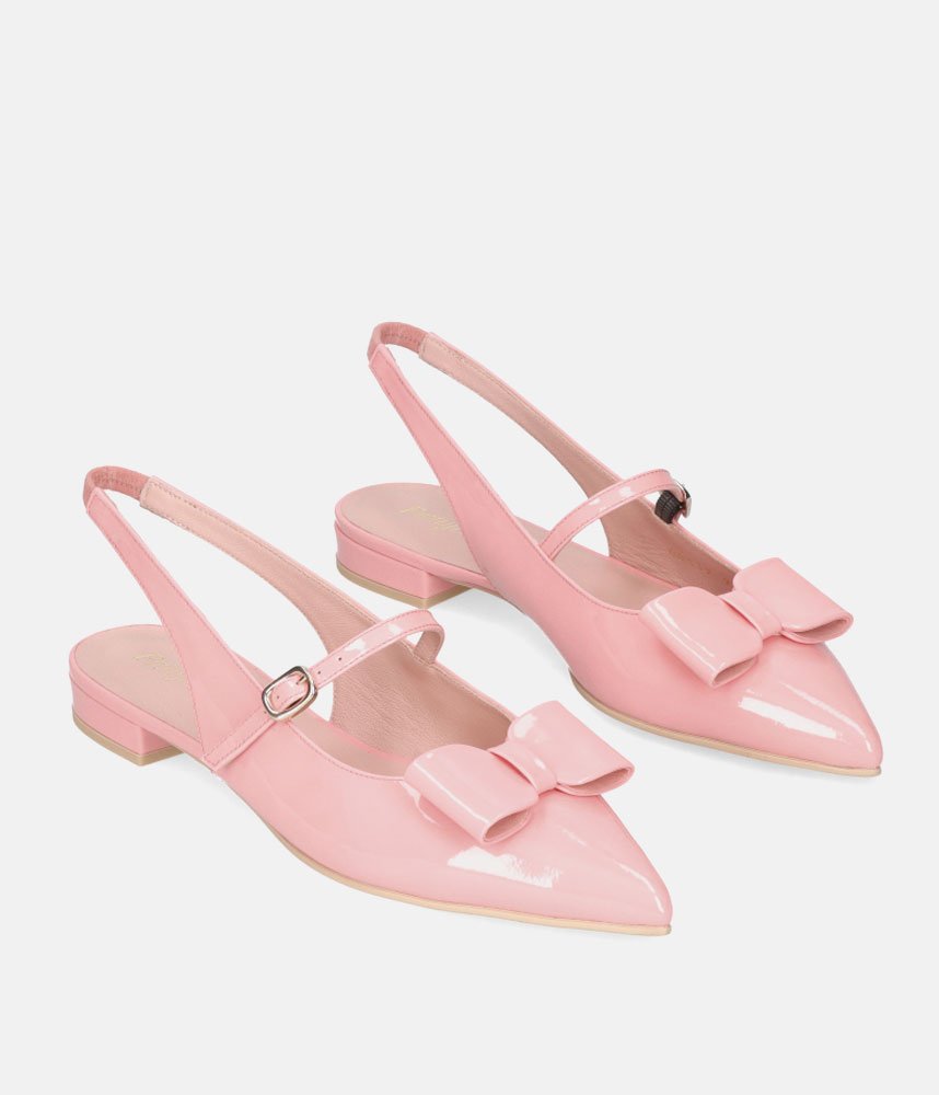 Pretty Ballerinas Gorgeous Rose Pink Slingbacks