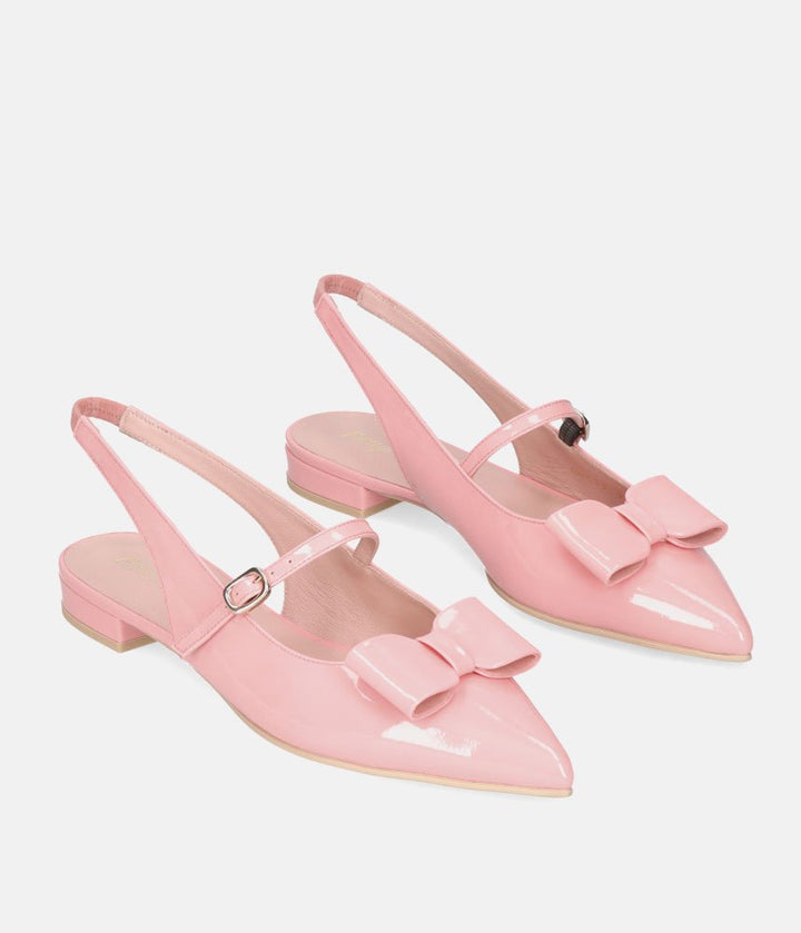 Pretty Ballerinas Gorgeous Rose Pink Slingbacks