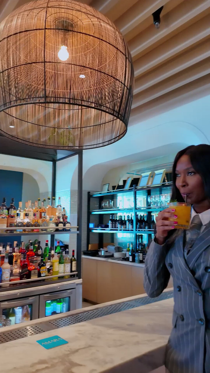 Blake Pinstripe Blazer - Gray