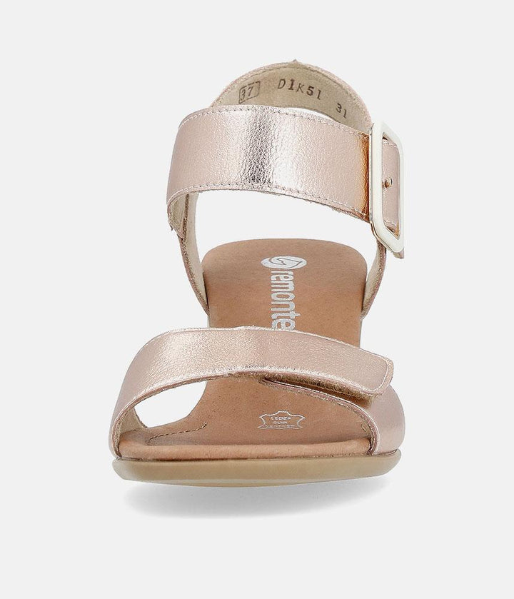 Remonte Glam Rose Gold Block Heels