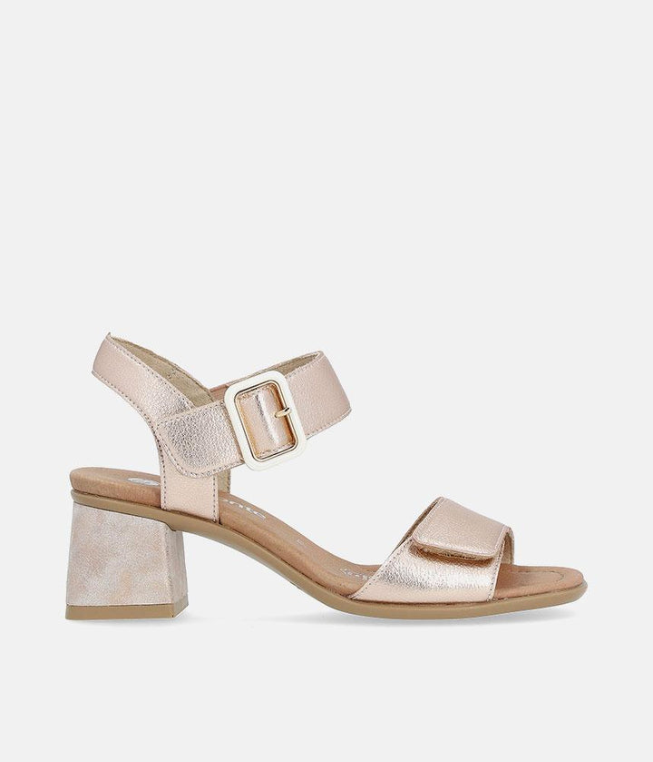Remonte Glam Rose Gold Block Heels