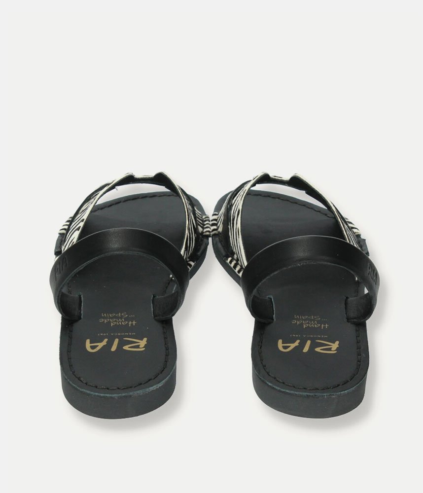 Ria Fashionable Zebra Abrarca Sandals