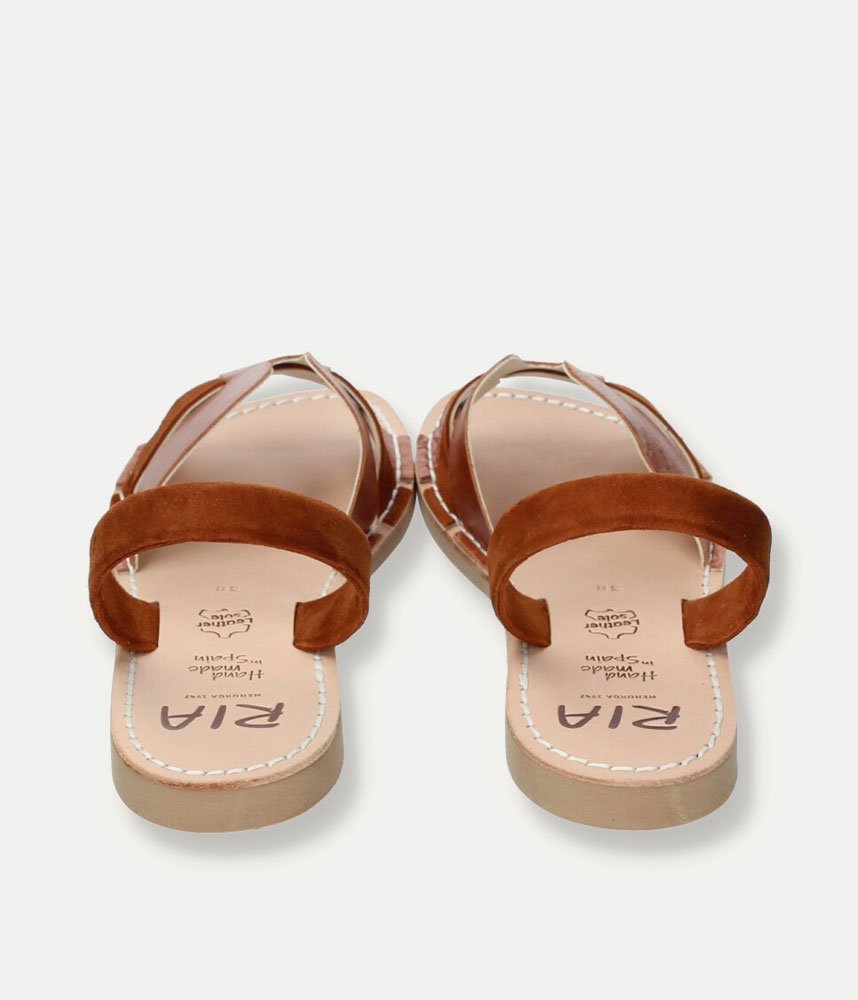 Ria Chic Brown Menorcan Style Sandals