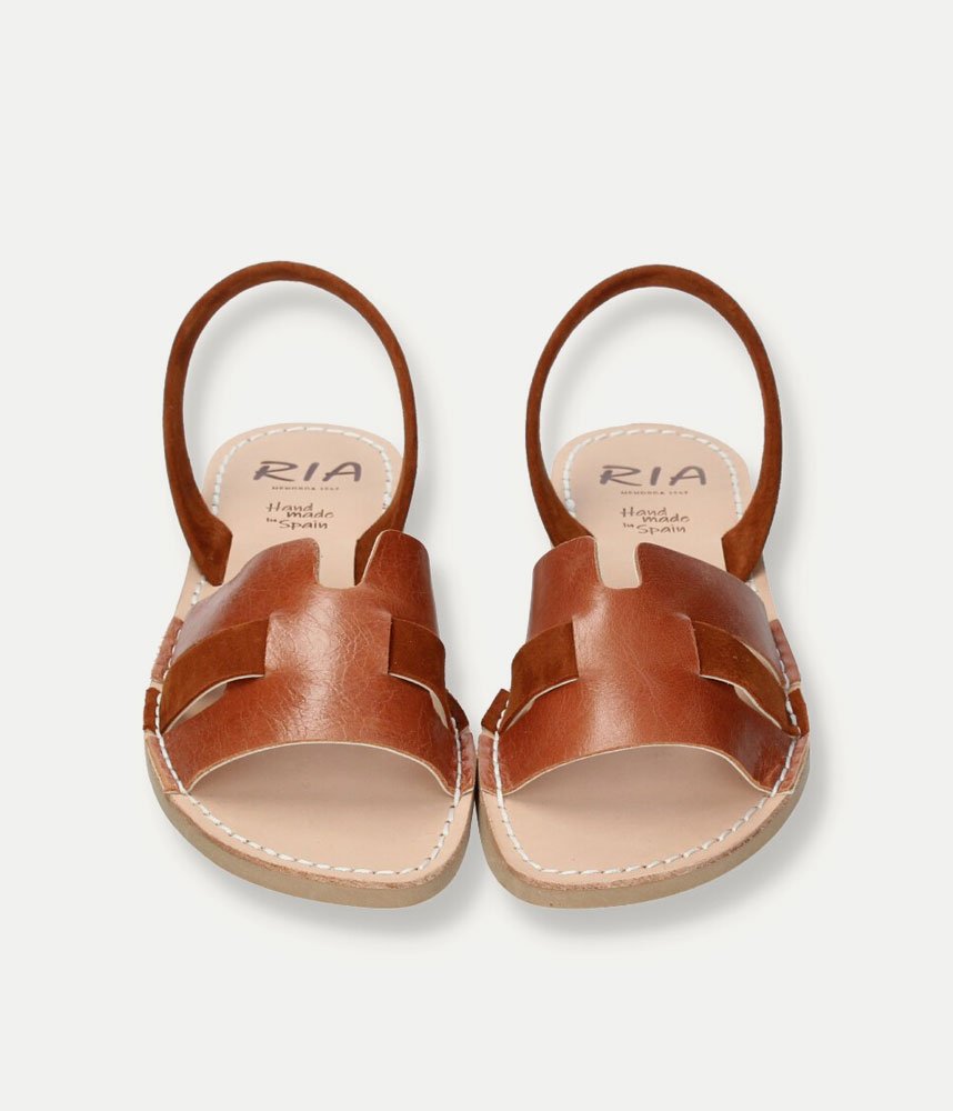 Ria Chic Brown Menorcan Style Sandals