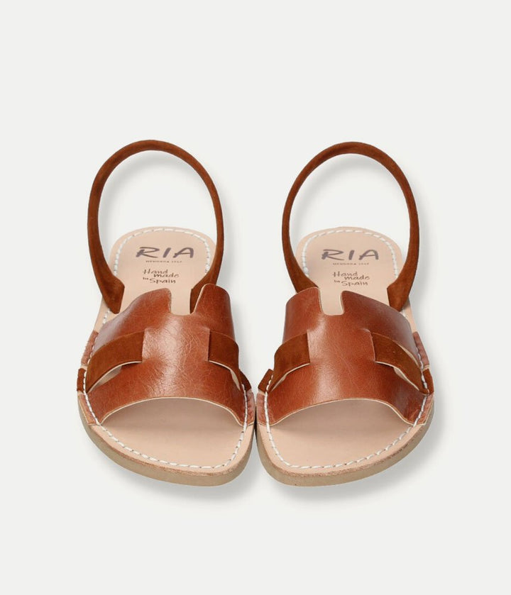 Ria Chic Brown Menorcan Style Sandals