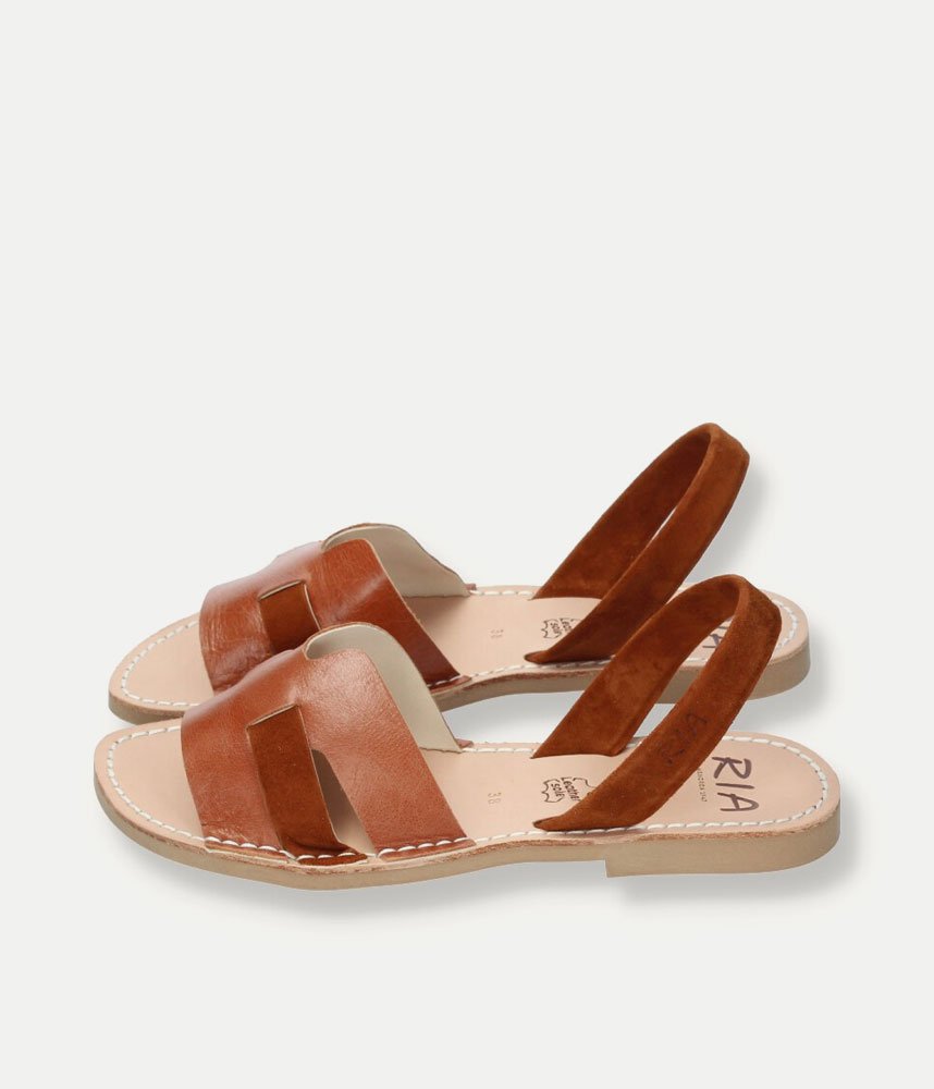 Ria Chic Brown Menorcan Style Sandals