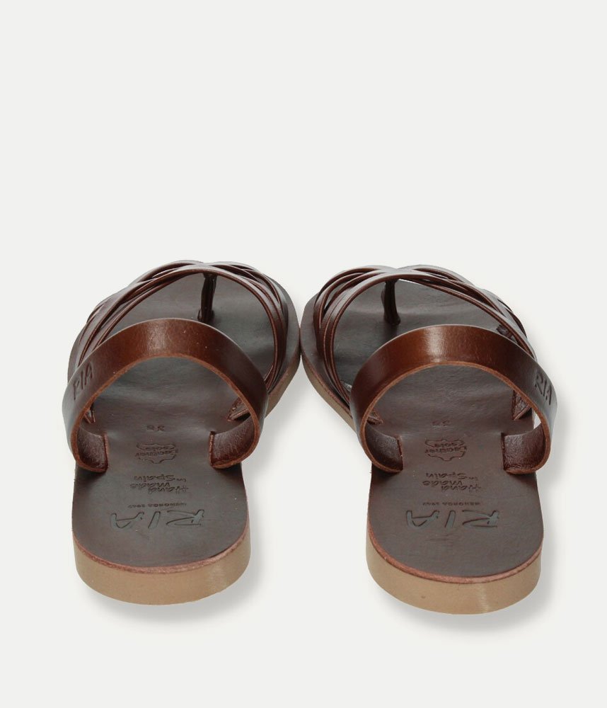 Ria Versatile Chestnut Abarca Sandals