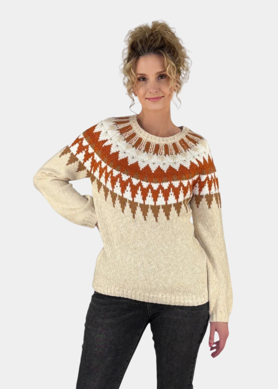 Intarsia Tall Sweater
