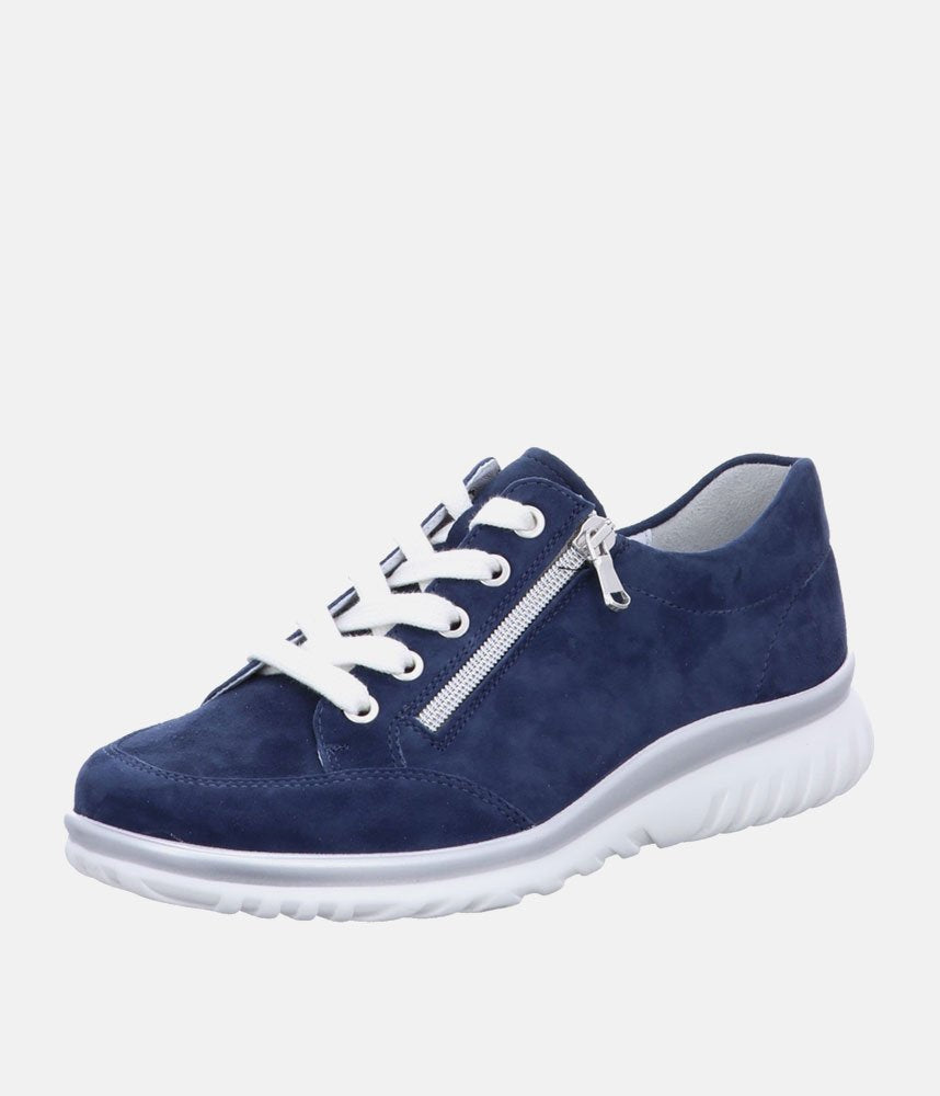 Semler Sporty Suede Navy Trainers