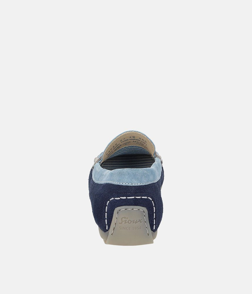 Sioux Driving Moccasins - Blue/Navy