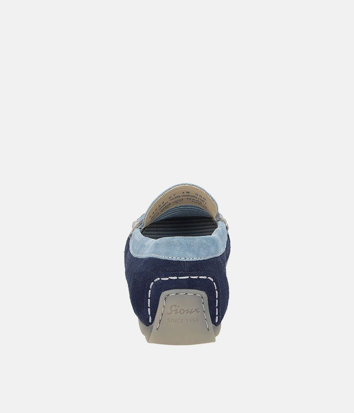Sioux Driving Moccasins - Blue/Navy