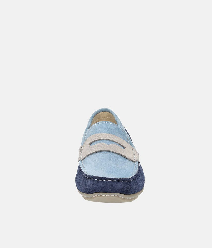 Sioux Driving Moccasins - Blue/Navy