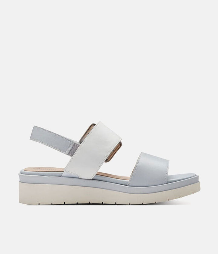 Tamaris Stylish Sky Blue Combi Wedge Sandals