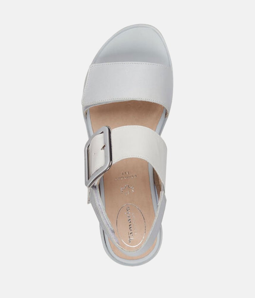 Tamaris Stylish Sky Blue Combi Wedge Sandals
