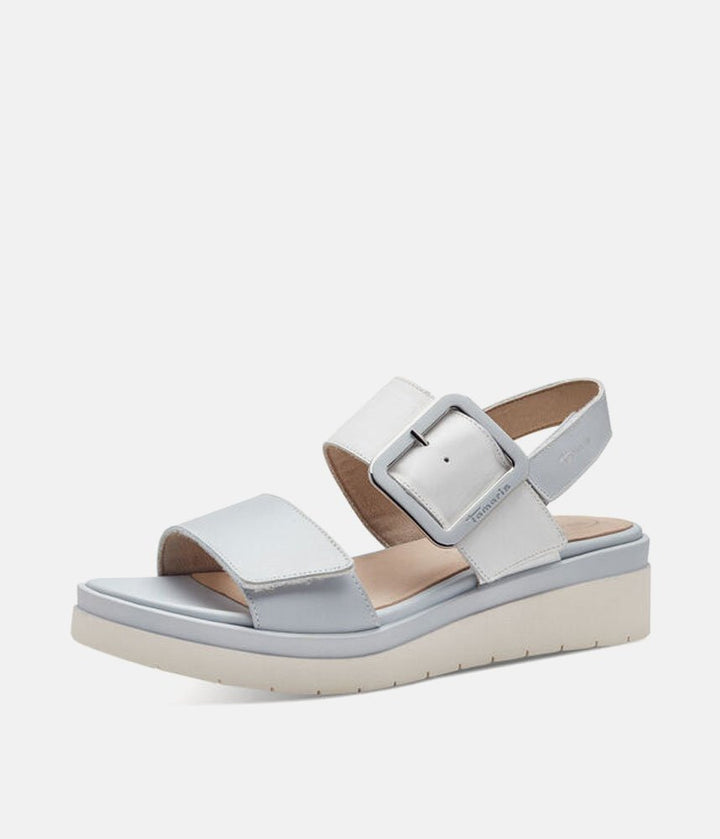 Tamaris Stylish Sky Blue Combi Wedge Sandals