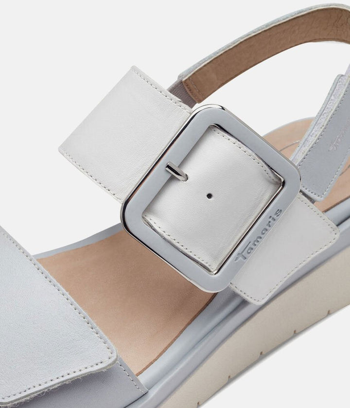 Tamaris Stylish Sky Blue Combi Wedge Sandals