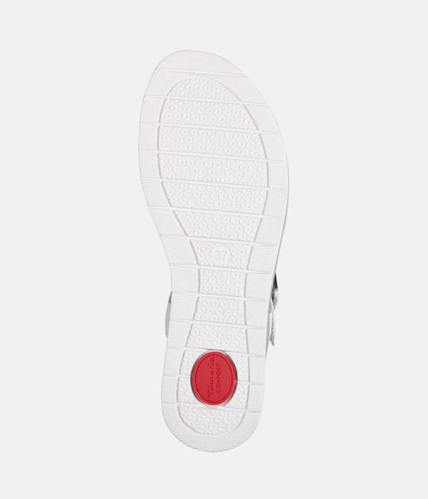 Tamaris Stylish White Combi Wedge Sandals