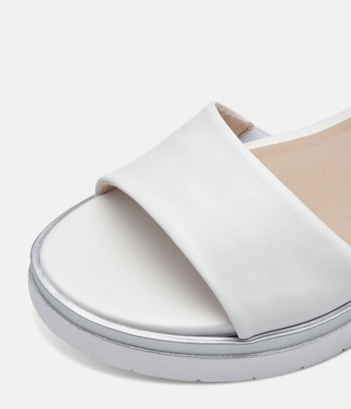 Tamaris Stylish White Combi Wedge Sandals