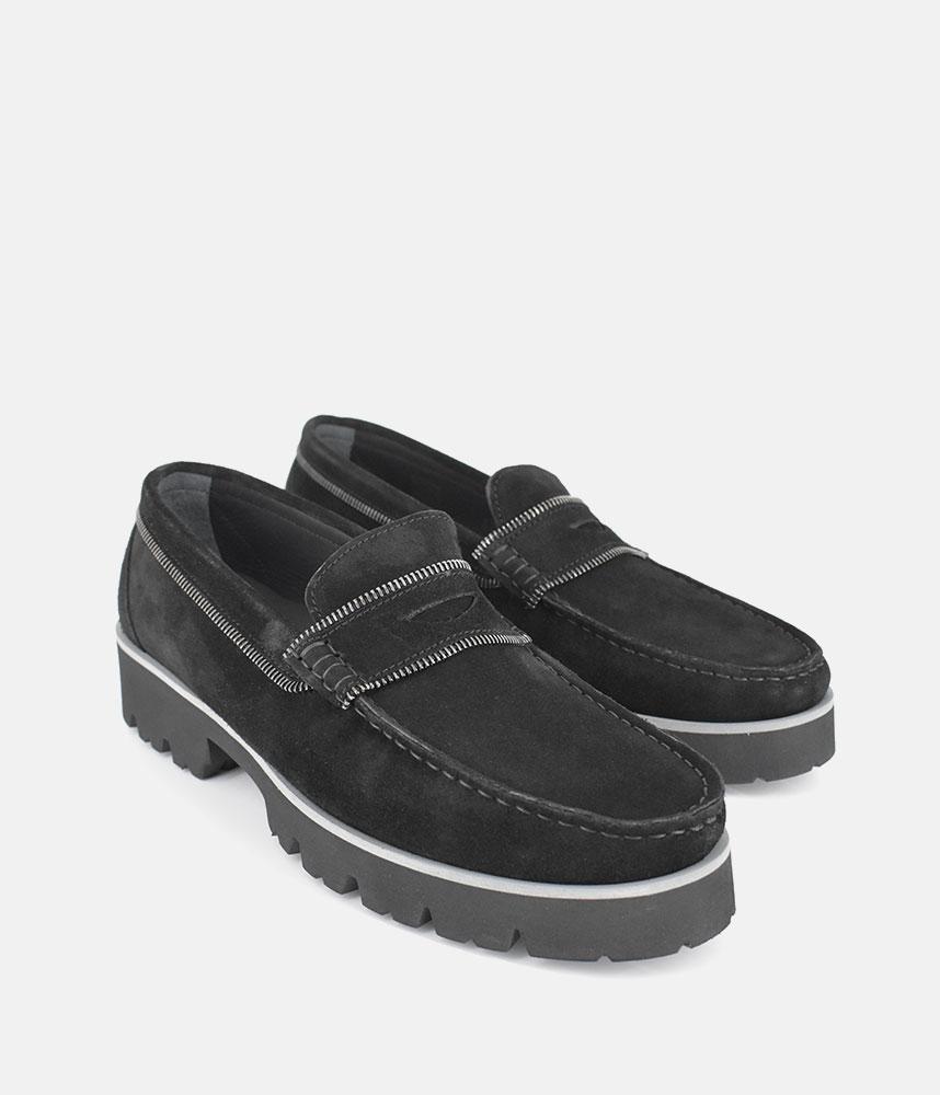 Vittoria Mengoni Plush Black Premium Loafers Tall Size