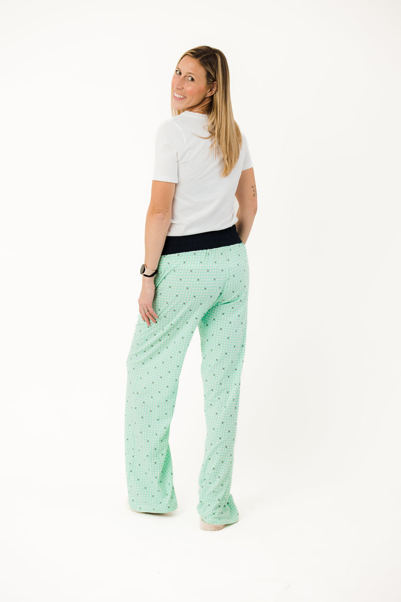 Tall Green Dot PJ Pants