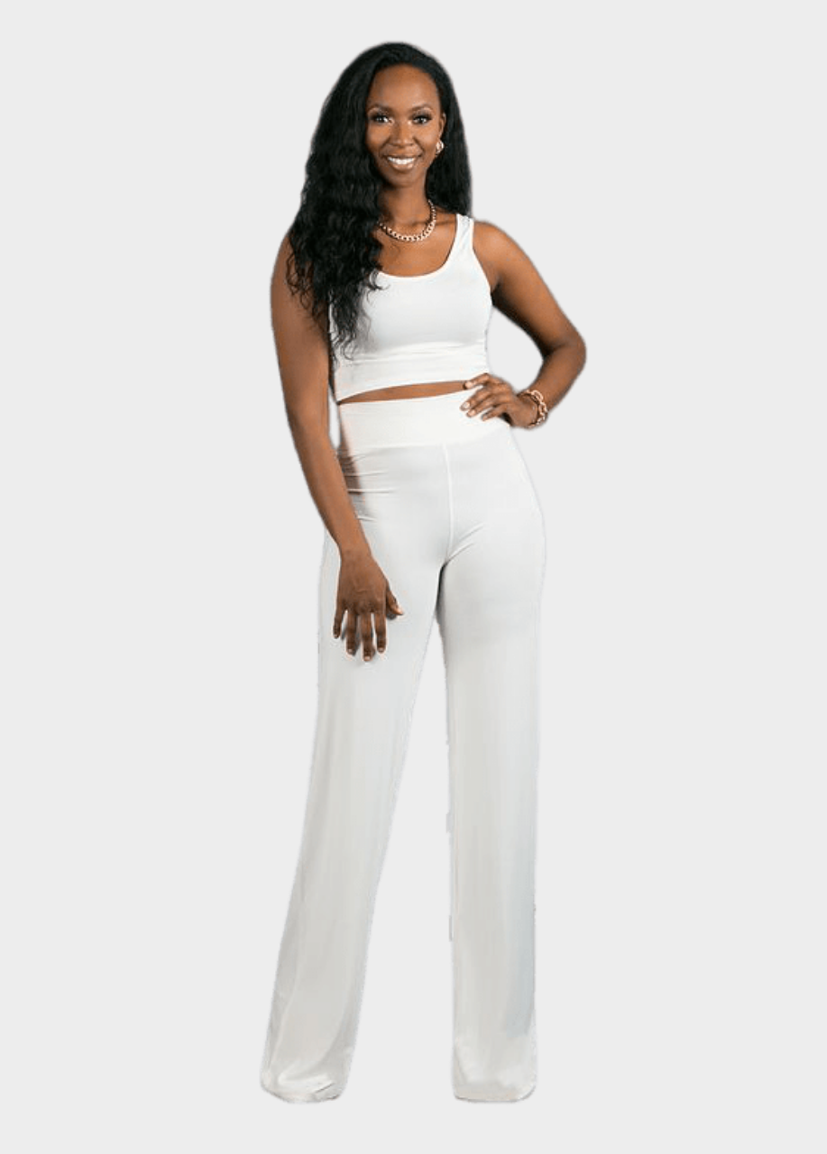 Geneva Pants - White