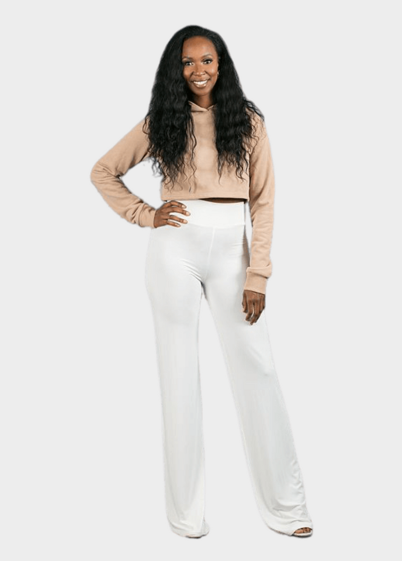 Chill Mode Crop Hoodie - Tan