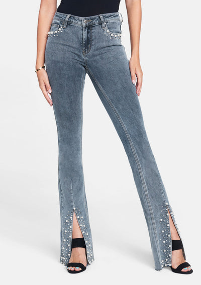 Tall Amy Embellished Bootcut Jeans