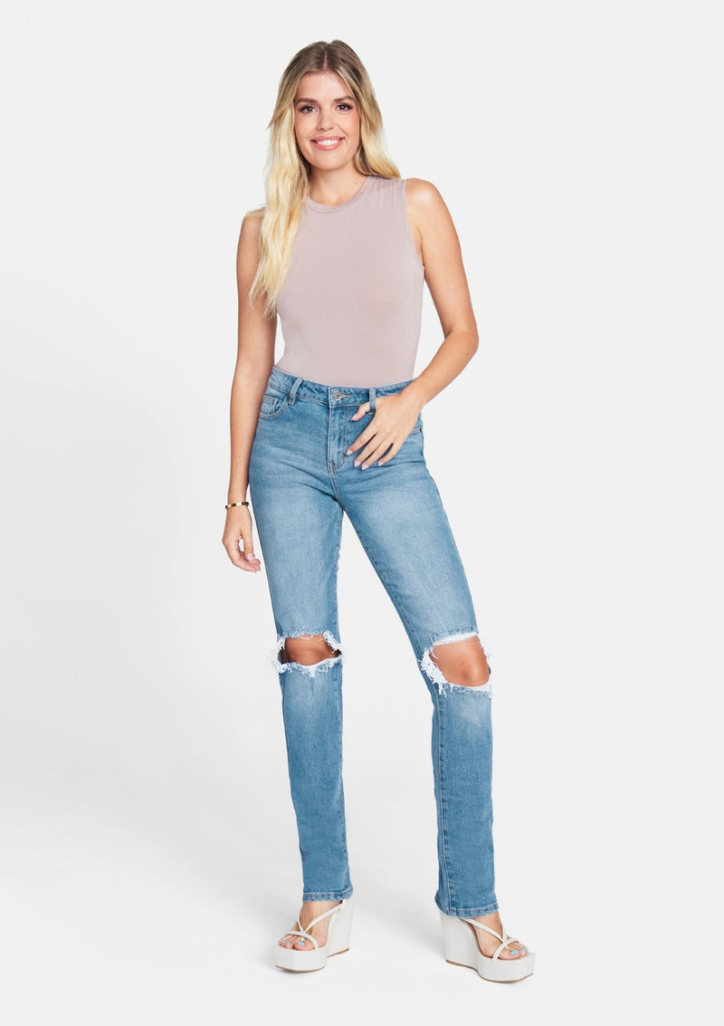 Tall Chloe High Rise Straight Leg Jeans