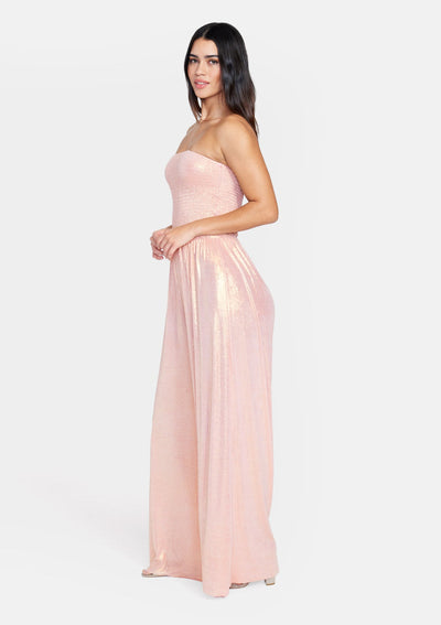 Tall Athena Strapless Flowy Jumpsuit