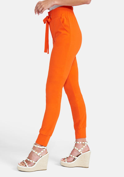 Tall Tianna Tie Waist Crepe Joggers