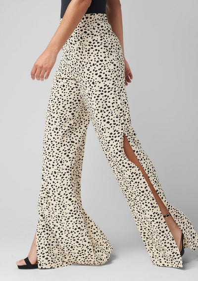 Tall Kia Wide Leg Pants With Side Slit