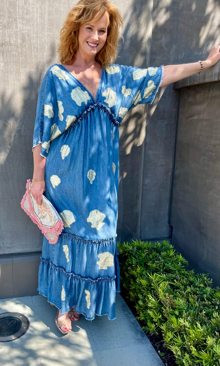 Yellowstone Denim Maxi Dress