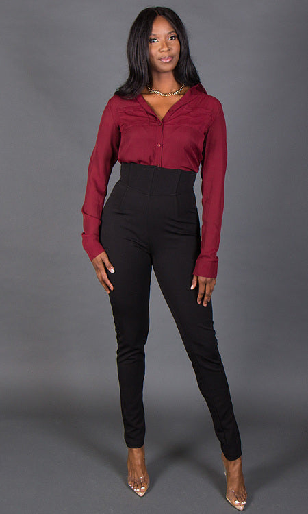 Avery Blouse - Wine