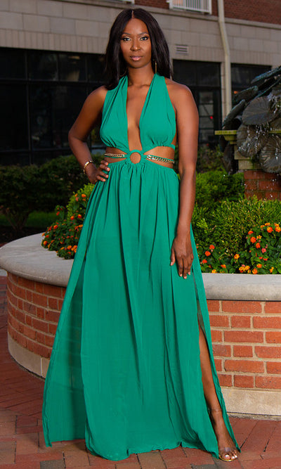 Cabo Maxi Dress - Green