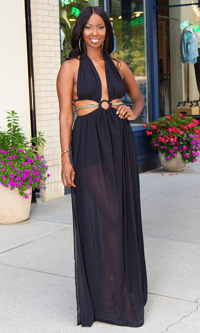 Cabo Maxi Dress - Black