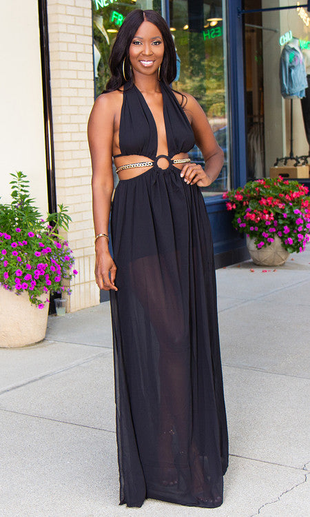 Cabo Maxi Dress - Black