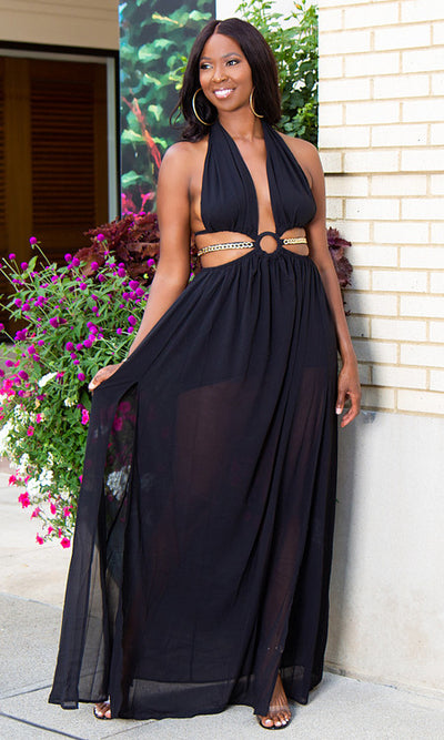 Cabo Maxi Dress - Black