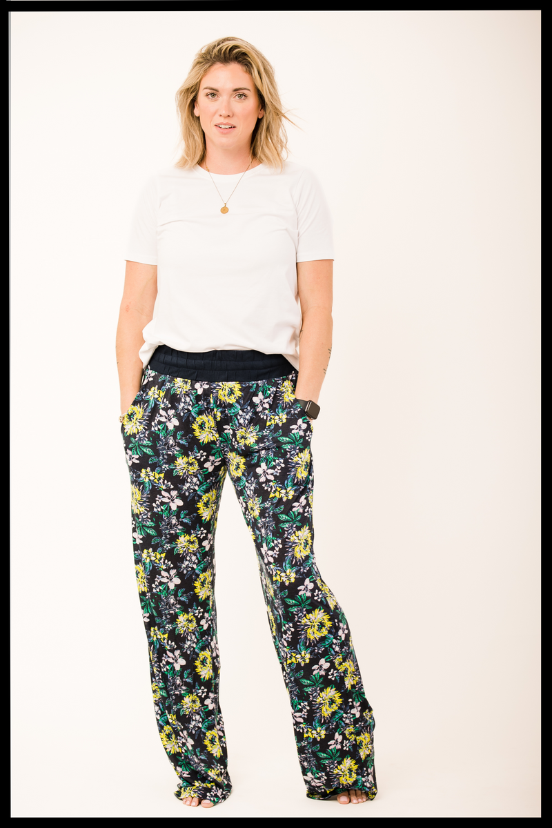 Tall Navy Floral Lounge Pants