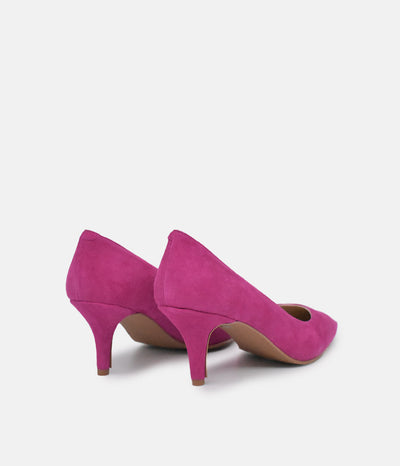 Cinderella Shoes Gorgeous Hot Pink Suede Stiletto Heel