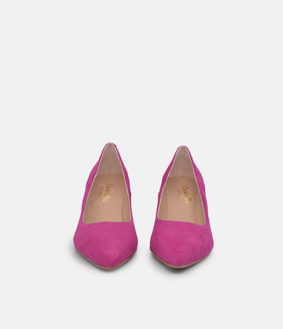 Cinderella Shoes Gorgeous Hot Pink Suede Stiletto Heel