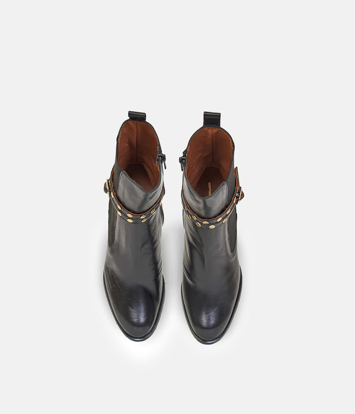 Brenda Zaro Deluxe Tall Black Ankle Boots