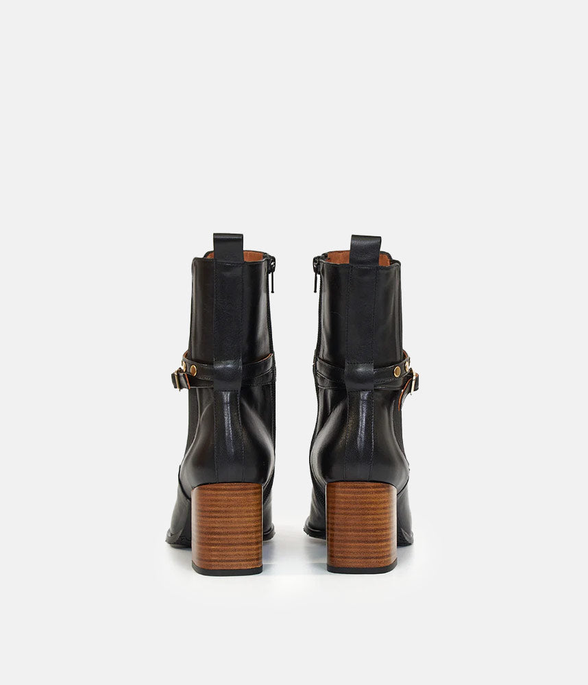 Brenda Zaro Deluxe Tall Black Ankle Boots