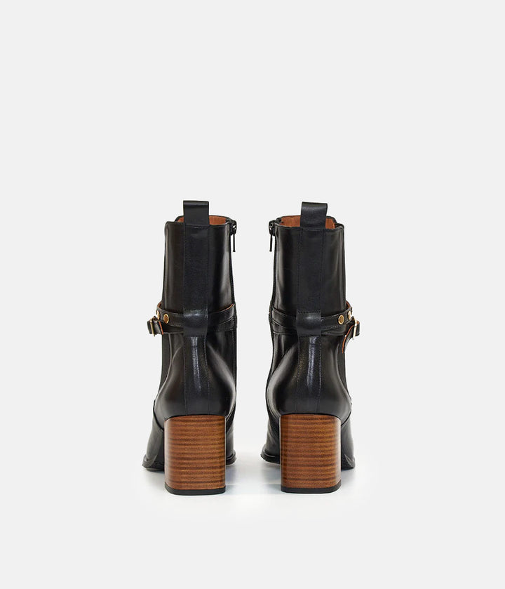 Brenda Zaro Deluxe Tall Black Ankle Boots
