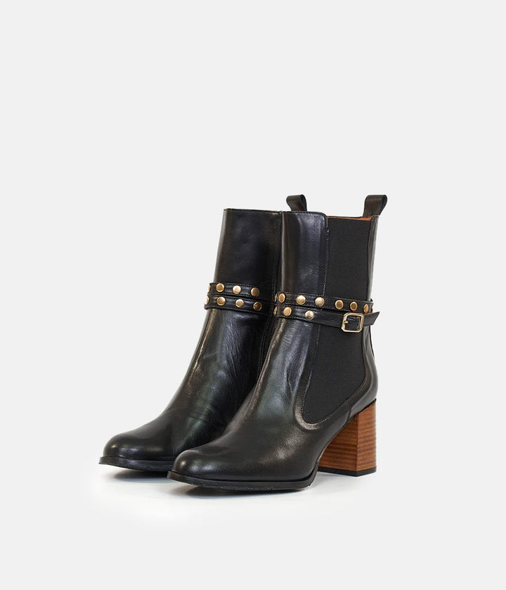 Brenda Zaro Deluxe Tall Black Ankle Boots