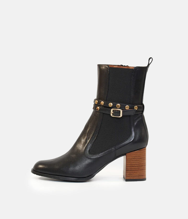 Brenda Zaro Deluxe Tall Black Ankle Boots