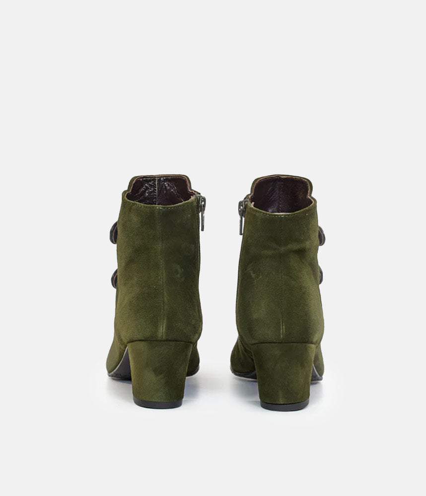 Brenda Zaro Stylish Velour Ankle Boots
